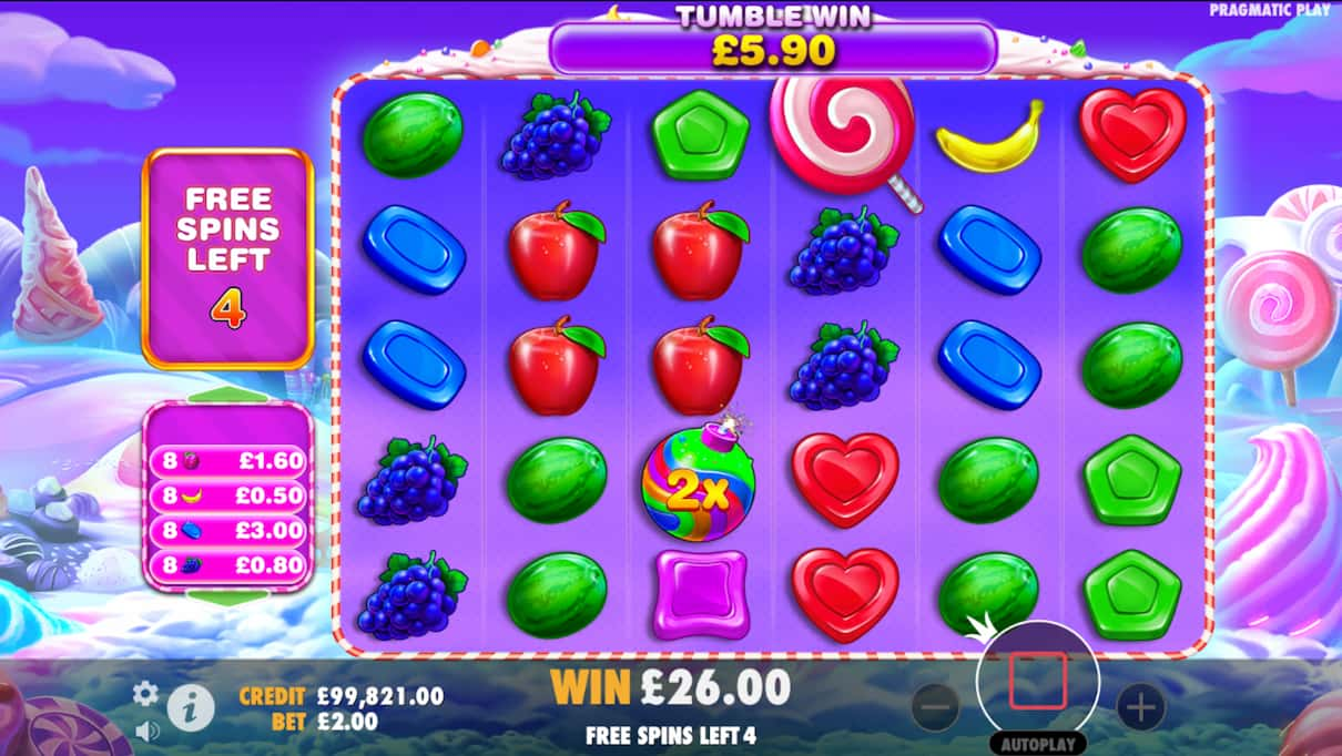 Sweet Bonanza 1000 Elegante Gäste spielen Glücksspiel am Casinotisch, Kellnerin serviert